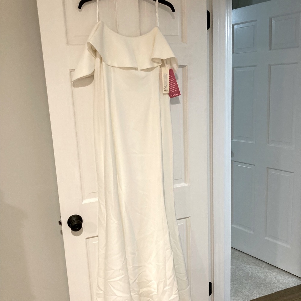 Eliza J formal off the shoulder gown w/ tags
